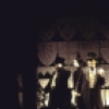 Cast in a scene from the New York Shakespeare Festival production of the play "Richard II." (New York)