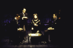 Actress Elaina Davis (C) w. cast members in a scene from the New York Shakespeare Festival production of the play "Richard II." (New York)