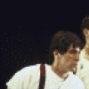 Actors (clockwise fr. top) Edward Herrmann, Martin Sheen, John McMartin & Al Pacino in a scene fr. the New York Shakespeare Festival production of the play "Julius Caesar." (New York)