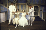 Actors (L-R) John Sloman, Travis Hudson, Virginia Seidel and J.J. Jepson in a scene from the touring production of the musical "Very Good Eddie." (Cleveland)