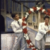 Actors J.J. Jepson and Virginia Seidel (C) with cast members in a scene from the touring production of the musical "Very Good Eddie." (Cleveland)