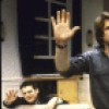 Actors (L-R) John Vickery, Graham Beckel & Anne Twomey in a scene fr. the Off-Broadway play "The Vampires." (New York)