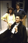 Actors (top-bottom) Graham Beckel, Anne Twomey & John Vickery in a scene fr. the Off-Broadway play "The Vampires." (New York)