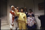 Actors (L-R) John Vickery, Elizabeth Berridge, Graham Beckel & Anne Twomey in a scene fr. the Off-Broadway play "The Vampires." (New York)