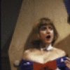 Actresses (L-R) Jayne Haynes & Anne Twomey in a scene fr. the Off-Broadway play "The Vampires." (New York)