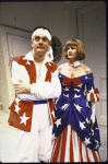 Actors John Vickery & Jayne Haynes in a scene fr. the Off-Broadway play "The Vampires." (New York)