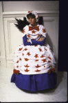 Actress Anne Twomey in a scene fr. the Off-Broadway play "The Vampires." (New York)