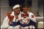 Actors John Vickery & Anne Twomey in a scene fr. the Off-Broadway play "The Vampires." (New York)