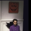 Playwright Harry Kondoleon on the set of his play "The Vampires." (New York)
