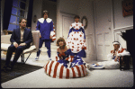 Actors (L-R) Paul Guilfoyle, Graham Beckel, Jayne Haynes, Anne Twomey & John Vickery in a scene fr. the Off-Broadway  play "The Vampires." (New York)