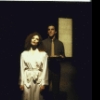 Actors (L-R) Mary Elizabeth Mastrantonio & Mandy Patinkin in a scene fr. the New York Shakespeare Festival production of the musical "The Knife." (New York)