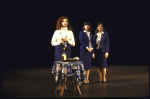 Actresses (L-R) Mary Elizabeth Mastrantonio, Mary Gordon Murray &  Mary Testa in a scene fr. the New York Shakespeare Festival production of the musical "The Knife." (New York)