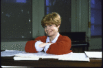 Actress Bonnie Franklin in a publicity shot for John Drew Theatre production of musical "Happy Birthday...And Other Humiliations." (New York)
