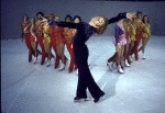 Canadian Olympic figure skating champion Toller Cranston in his touring production of "Toller Cranston: The Ice Show." (New York)
