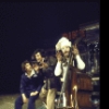 Actors (L-R) Lenny Baker and James Naughton with musician John Miller (R) in a scene from the Broadway musical "I Love My Wife." (New York)