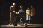 Actors (L-R) John Marley, Alan Feinstein, Saundra Santiago & James Hayden  in a scene fr. the Broadway production of the play "A View From The Bridge." (New York)