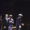 Actors (2L, 4L-R) James Hayden, Alan Feinstein, Tony Lo Bianco, Rose Gregorio & Saundra Santiago w. cast members in a scene fr. the Broadway production of the play "A View From The Bridge." (New York)