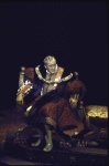 Actor Nicol Williamson as King Henry VIII in a scene fr. the Broadway musical "Rex." (New York)