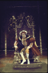 Actor Nicol Williamson as King Henry VIII in a scene fr. the Broadway musical "Rex." (New York)