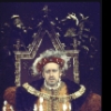 Actor Nicol Williamson as King Henry VIII in a publicity shot for the Broadway musical "Rex." (New York)