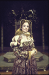 Actress Penny Fuller as Anne Boleyn in a scene fr. the Broadway musical "Rex." (New York)