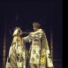 Actors April Shawhan & Nicol Williamson in a scene fr. the Broadway musical "Rex." (New York)