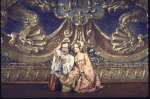 Actors Tom Aldredge & Penny Fuller in a scene fr. the Broadway musical "Rex." (New York)