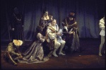 Actor (C) Nicol Williamson w. cast members in a scene fr. the Broadway musical "Rex." (New York)
