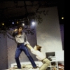 Actors John Shea and Pamela Reed in a scene from the New York Shakespeare Festival production of the play "Sorrows of Stephen." (New York)