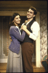 Actors Gordana Rashovich and Jon Tenney in a scene from the Off-Broadway play "A Shayna Maidel." (New York)