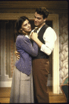 Actors Gordana Rashovich and Jon Tenney in a scene from the Off-Broadway play "A Shayna Maidel." (New York)