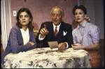 Actors (L-R) Gordana Rashovich, Paul Sparer and Melissa Gilbert in a scene from the Off-Broadway play "A Shayna Maidel." (New York)