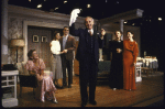 Actors (L-R) Melissa Gilbert, Gordana Rashovich, Jon Tenney, Paul Sparer (C), Joan MacIntosh and Cordelia Richards in a scene from the Off-Broadway play "A Shayna Maidel." (New York)