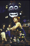 Playwright Ntozake Shange with cast members in publicity shot for the New York Shakespeare Festival production of her play "spell #7." (New York)