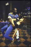 Actors Ellis Williams and Beth Shorter in a scene from the New York Shakespeare Festival production of the play "spell #7." (New York)