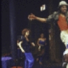 Actor Ellis Williams with cast members in a scene from the New York Shakespeare Festival production of the play "spell #7." (New York)