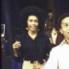 Actors Mary Alice and Reyno with cast members in a scene from the New York Shakespeare Festival production of the play "spell #7." (New York)