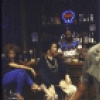 Actor Avery Brooks with cast members in a scene from the New York Shakespeare Festival production of the play "spell #7." (New York)