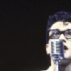 Actor Paul Hipp as Buddy Holly in a scene fr. the Broadway  musical "Buddy." (New York)