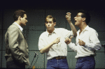 Actors (L-R) Paul McQuillan, Bobby Prochaska & Paul Hipp in a scene fr. the Broadway musical "Buddy." (New York)