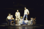 Actors (L-R) Russ Jolly, Kurt Ziskie, Paul Hipp & Bobby Prochaska in a scene fr. the Broadway musical "Buddy." (New York)