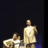 Actor Paul Hipp (L) w. cast member in a scene fr. the Broadway musical "Buddy." (New York)
