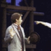 Actors Brian Coats and Millie Chow in a scene from the New York Shakespeare Festival production of the play "The Merry Wives of Windsor" at the Delacorte Theatre in Central Park (New York)