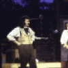 Actors (L-R) Rocco Sisto, Andrea Martin and Kevin Dewey in a scene from the New York Shakespeare Festival production of the play "The Merry Wives of Windsor" at the Delacorte Theatre in Central Park (New York)