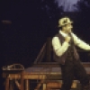 Actors (L-R) Enrico Colantoni and John Ellison Conlee in a scene from the New York Shakespeare Festival production of the play "The Merry Wives of Windsor" at the Delacorte Theatre in Central Park (New York)