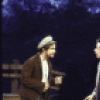 Actors (L-R) Kevin Orton and Brian Coats in a scene from the New York Shakespeare Festival production of the play "The Merry Wives of Windsor" at the Delacorte Theatre in Central Park (New York)