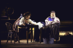 Actors Brian Murray and Andrea Martin in a scene from the New York Shakespeare Festival production of the play "The Merry Wives of Windsor" at the Delacorte Theatre in Central Park (New York)