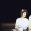 Actresses (L-R) Margaret Whitton and Tonya Pinkins in a scene from the New York Shakespeare Festival production of the play "The Merry Wives of Windsor" at the Delacorte Theatre in Central Park (New York)