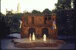 Cast in a scene fr. the New York Shakespeare Festival production of the play "Henry V" at the Delacorte Theatre in Central Park. (New York)