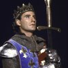 Actor Kevin Kline in a scene fr. the New York Shakespeare Festival production of the play "Henry V" at the Delacorte Theatre in Central Park. (New York)